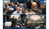 حضور دکتر مسلمی نائینی در اجتماع دانشگاهیان دانشگاه‌های تهران در سوگ رئیس‌جمهور